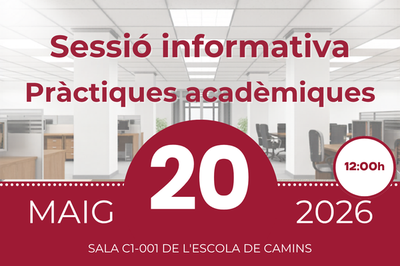 Sessió informativa: Pràctiques acadèmiques