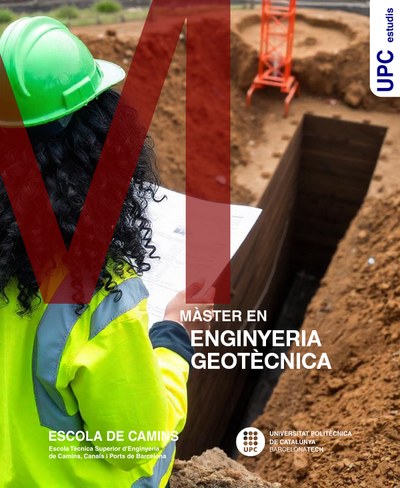 Díptic del Màster en Enginyeria Geotècnica
