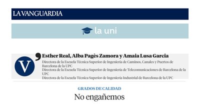 Graus de qualitat. No enganyem.