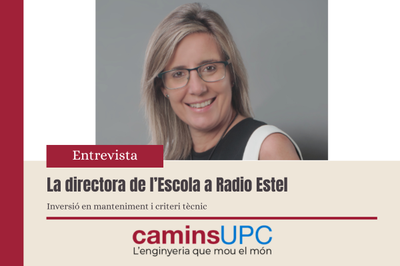 La directora de l'Escola, Ester Real, reivindica la inversió en manteniment i el criteri tècnic davant l'emergència climàtica