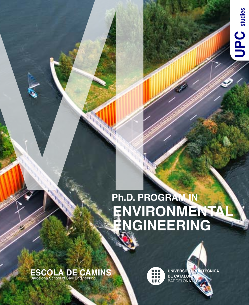 Díptic del Màster en Enginyeria Ambiental