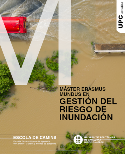Díptico del Máster en Gestión del Riesgo de Inundación