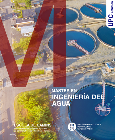 Díptico del Máster en Ingeniería del Agua