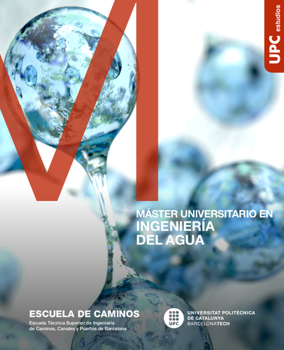 Díptico del Máster en Ingeniería del Agua