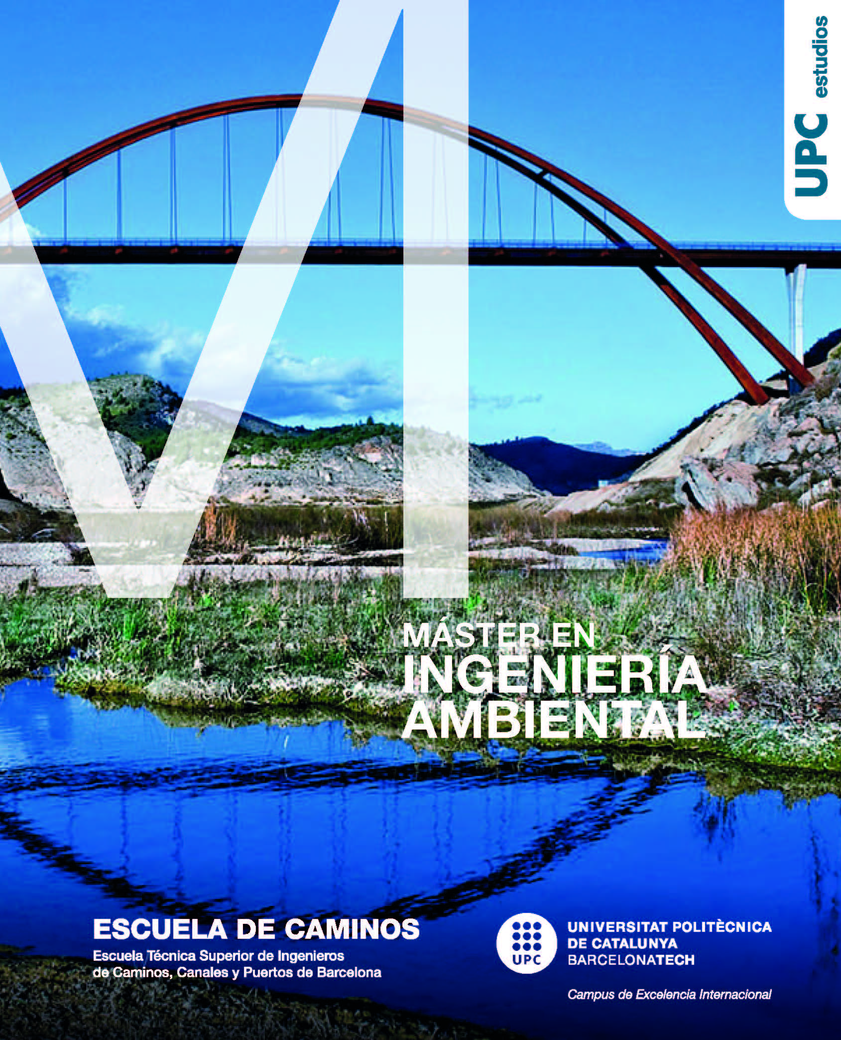 Díptico del Máster en Ingeniería Ambiental