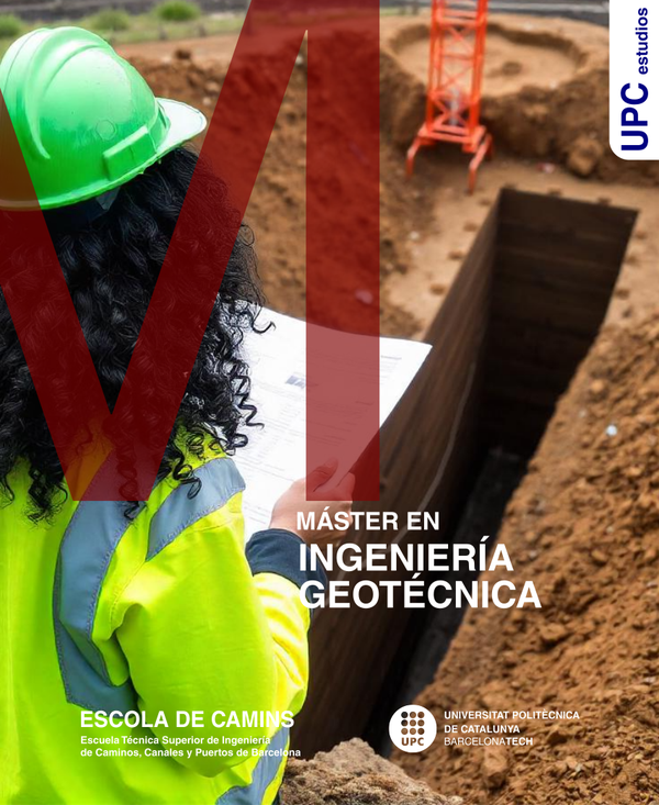 Díptico del Máster en Ingeniería Geotécnica